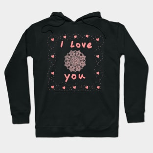 I Love You Hearts and Lace Hoodie